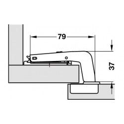 Charniere Salice Porte A Cadre Sans Embase - Ref. 32935600